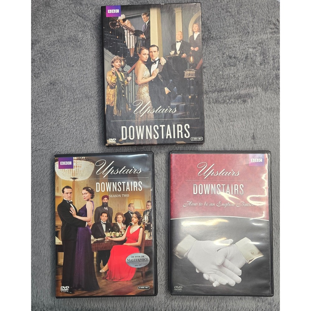 Upstairs Downstairs DVD Lot Season 1 2 and How to be an English Butler BBC